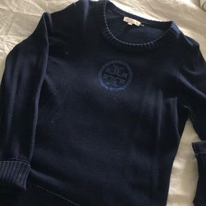 Tory Burch navy blue sweater